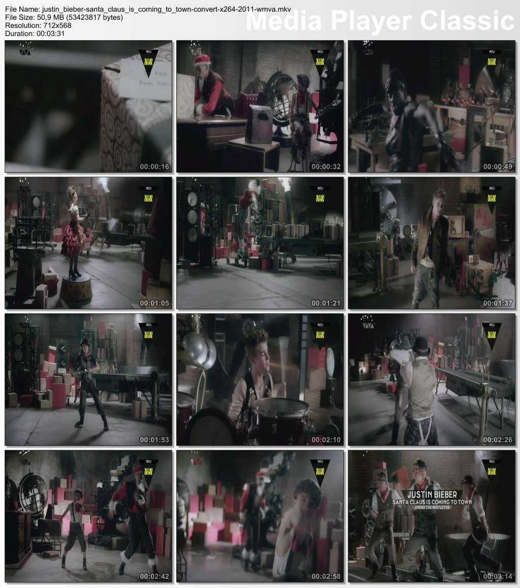 Justin Bieber - Santa Claus Is Coming To Town CONVERT x264 2011